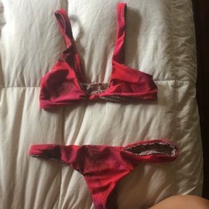 acacia hot pink hookipa bikini